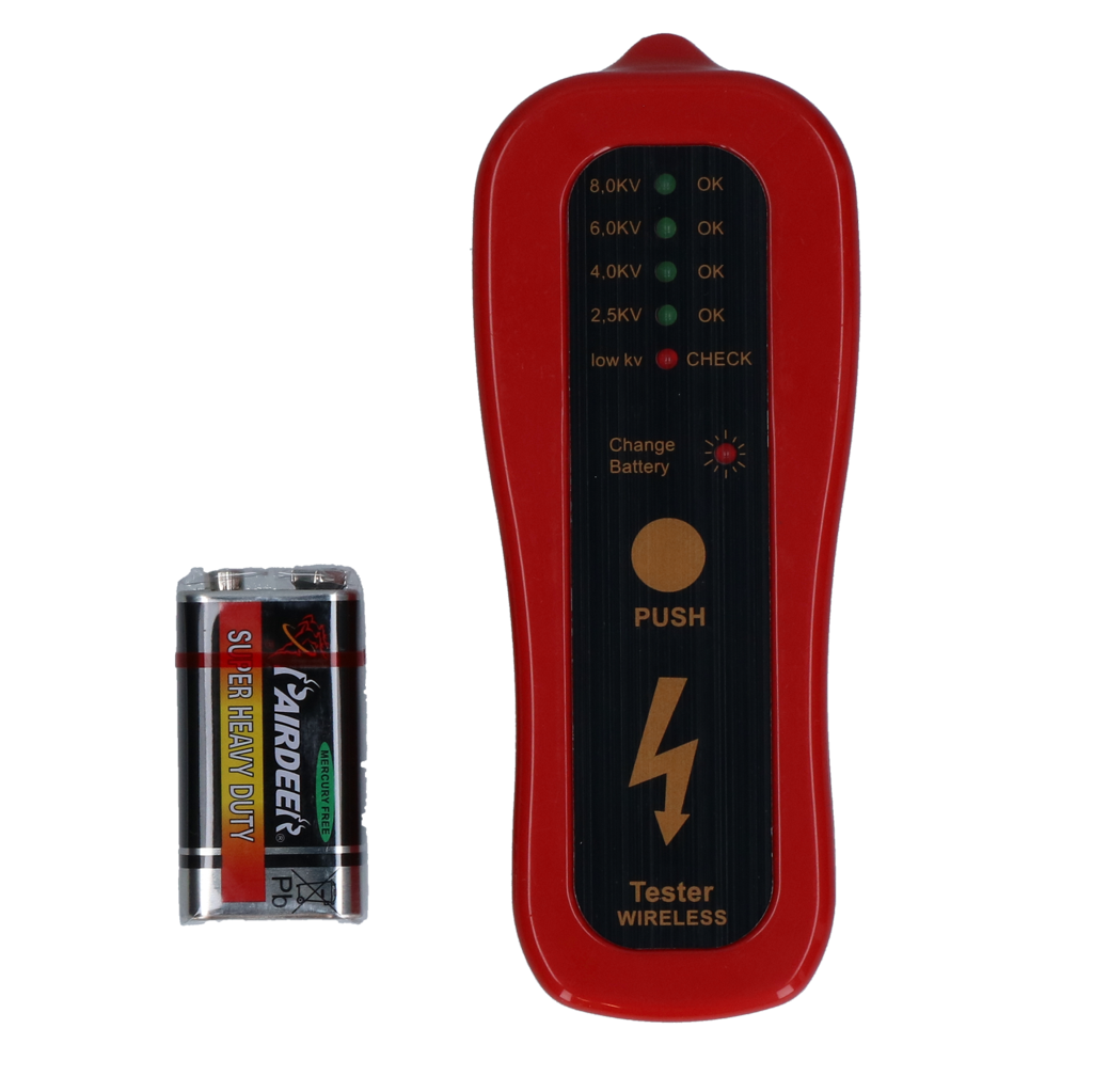 Afrasteringstester met LED-display