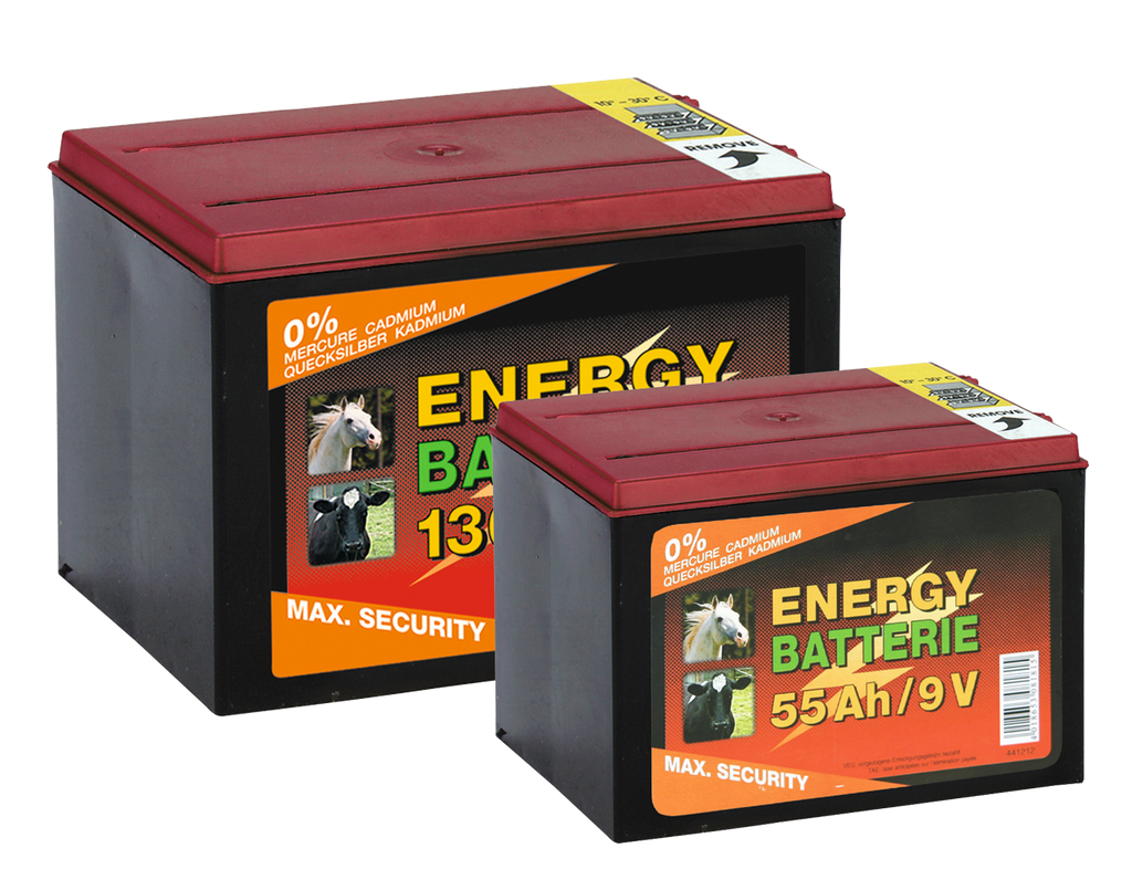 Batterij EG super 9V / 55Ah (H11,5 x L16,5 x B11,2 cm) 130 Ah
