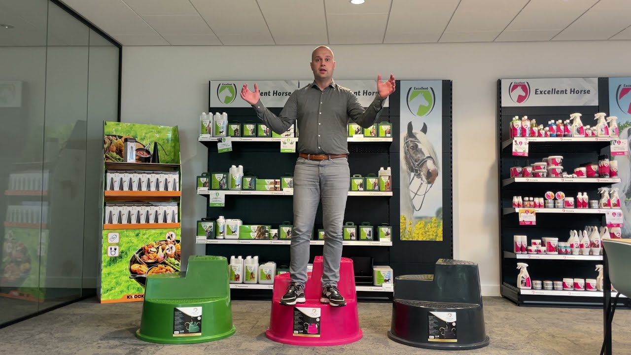 Excellent Horse Opstaphulp 3 Treden Zwart