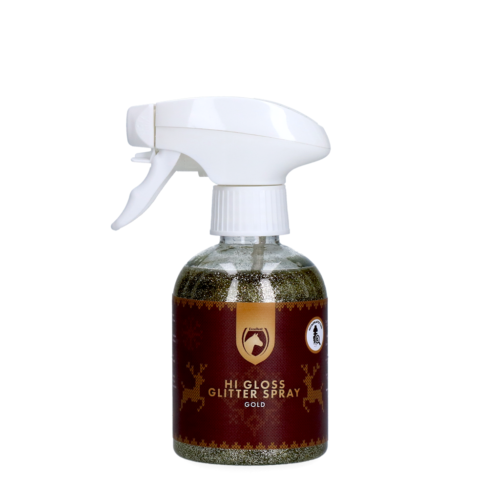 Excellent Horse Christmas Hi Gloss Glitter Spray Goud 250 ml