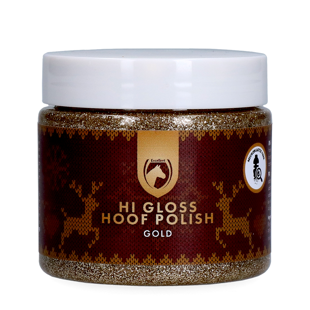 Excellent Horse Christmas Hi Gloss Hoof Polish Goud 150 ml