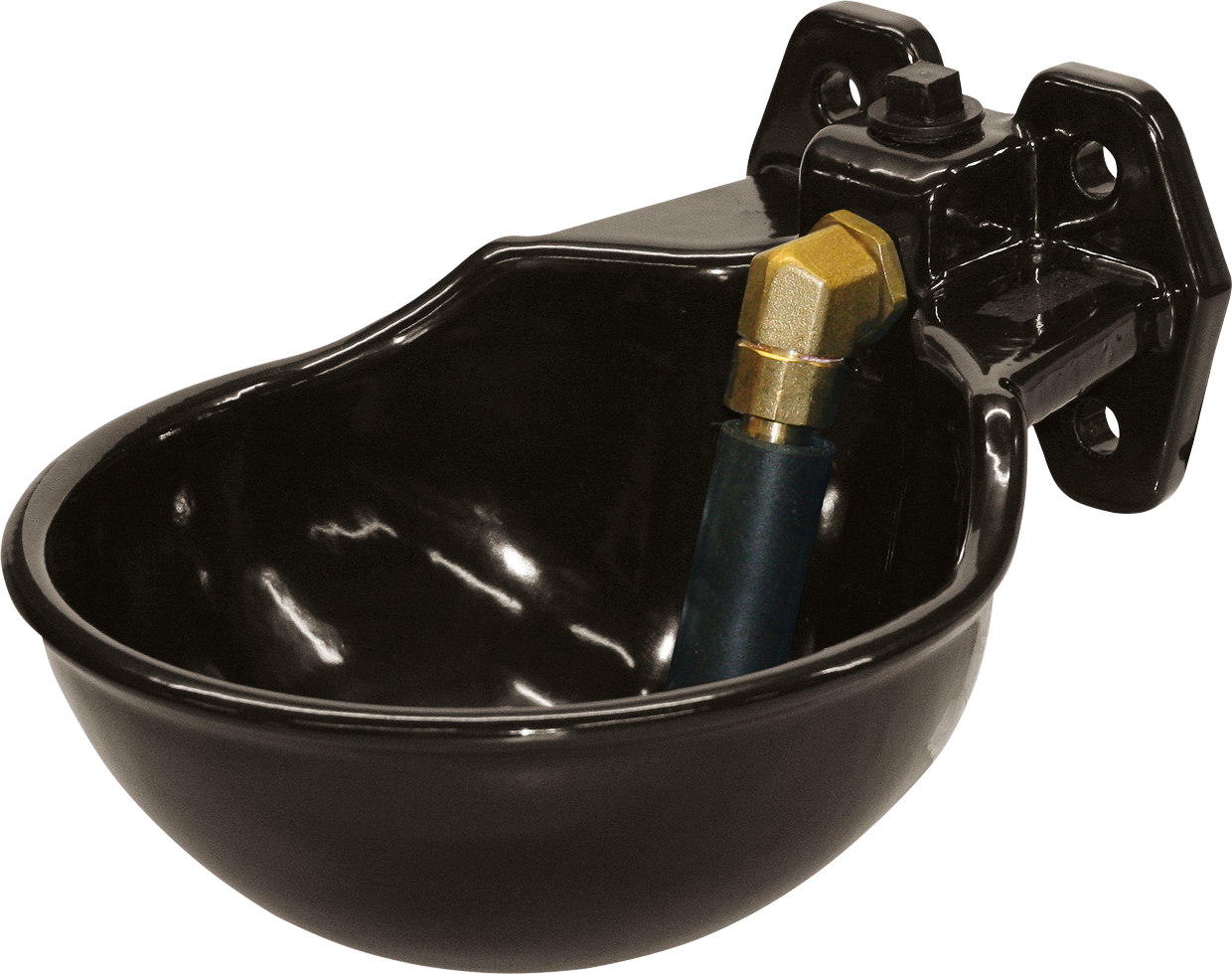 Drinkbak + staaf geemailleerd Complete set