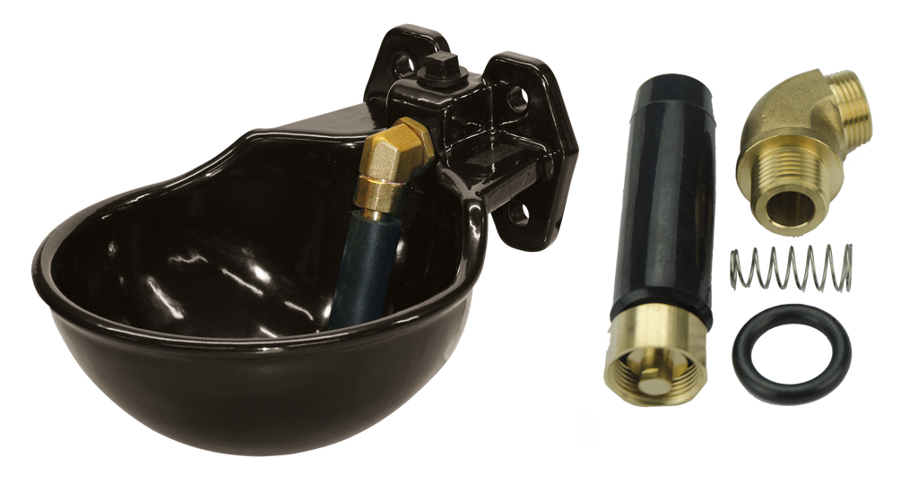 Drinkbak + staaf geemailleerd Staaf los