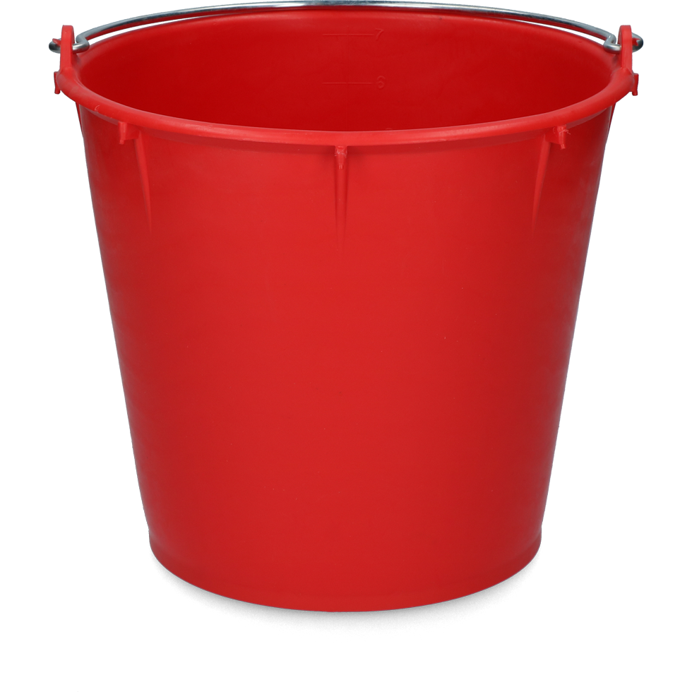 Emmer 7 l met beugel Rood