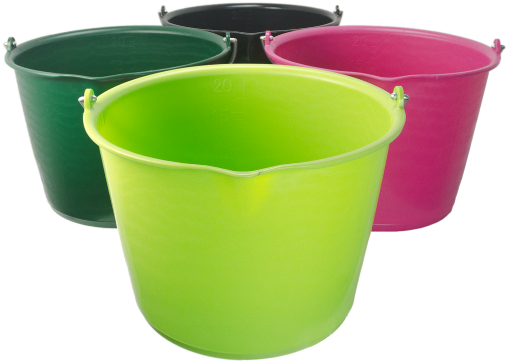 Emmer 15 l met schenktuit Groen