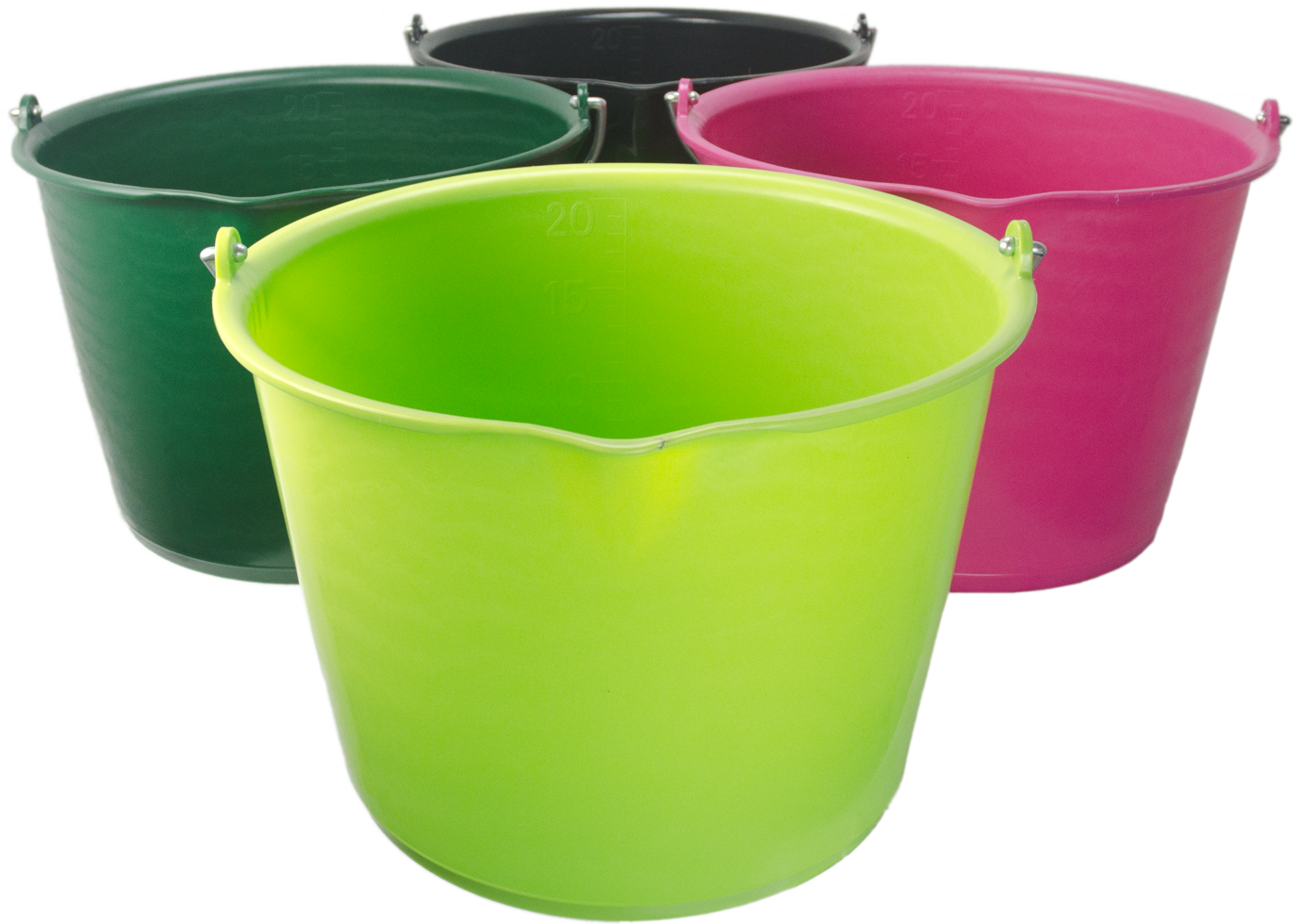 Emmer 15 l met schenktuit Roze