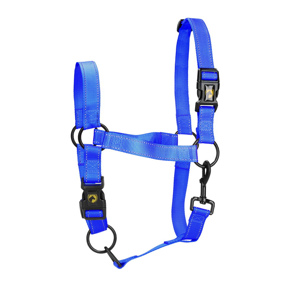 Excellent Premium Halster Blauw XS