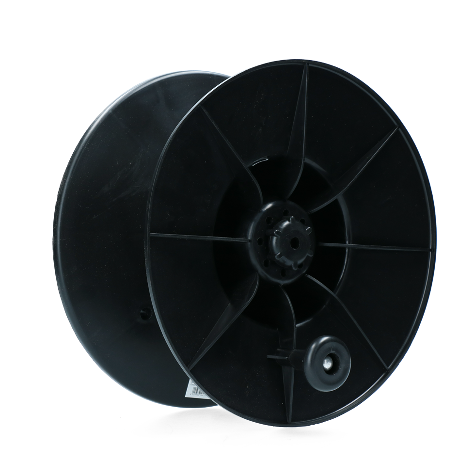 Haspel voor lint en draad met draagriem Haspel