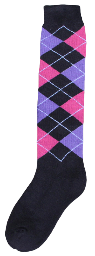 Kniekous RE d.grijs/roze/paars 43-46