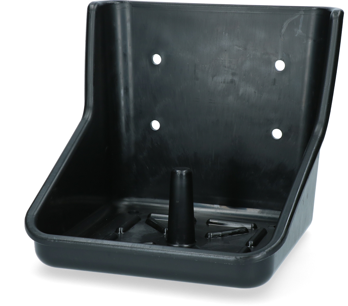 Liksteenhouder kunststof Robu 10 kg liksteen Zwart