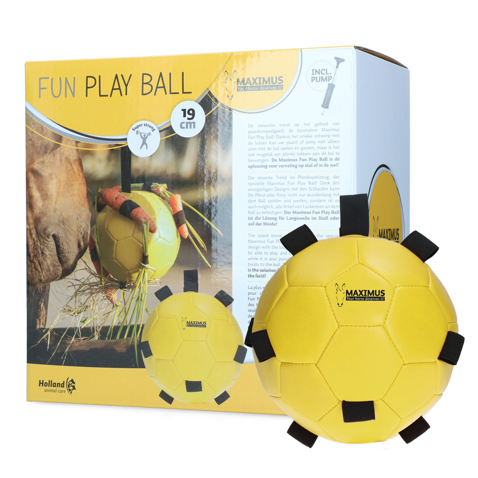Excellent Horse Fun Play Ball Geel