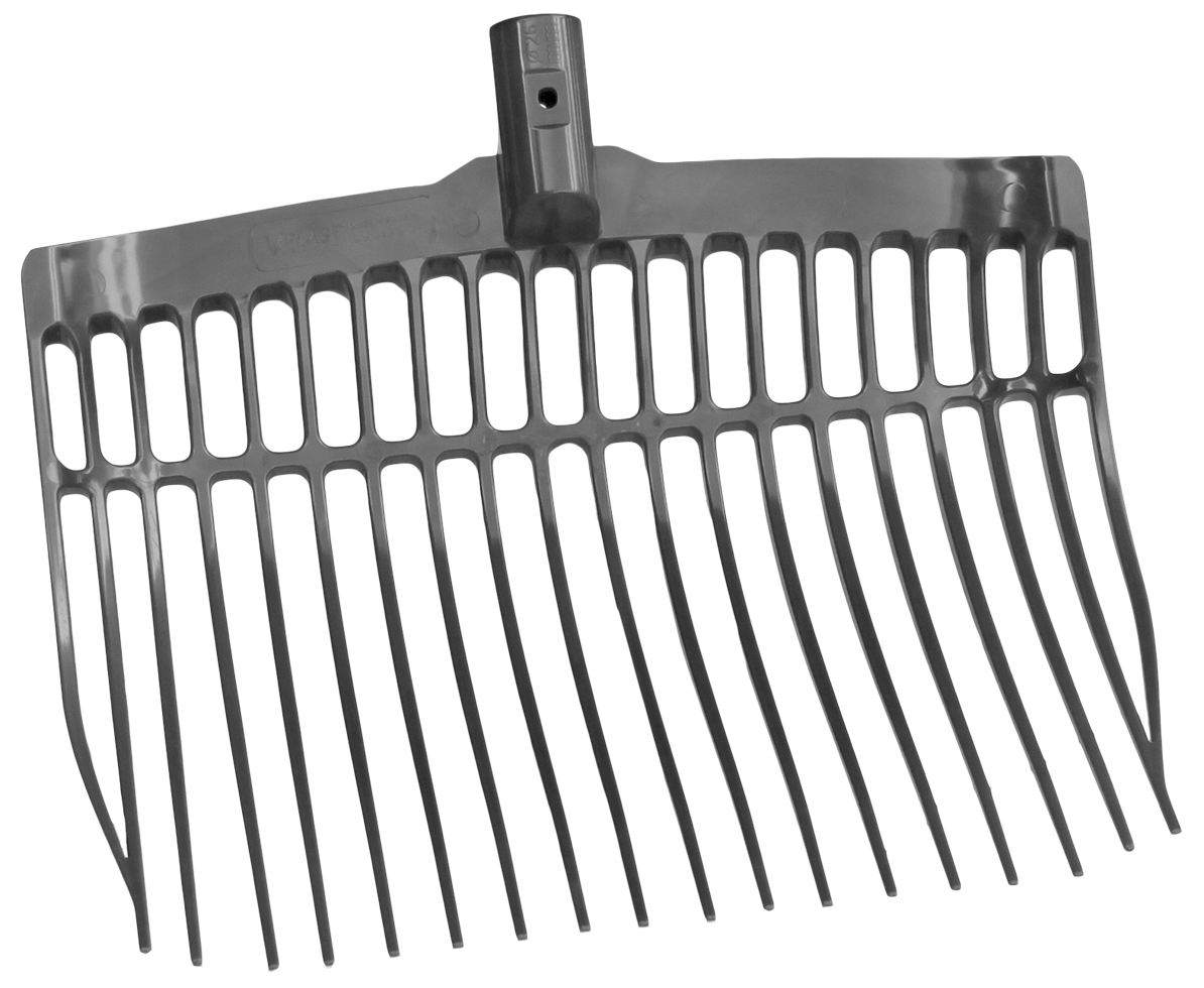 Mestvork zonder steel Grijs