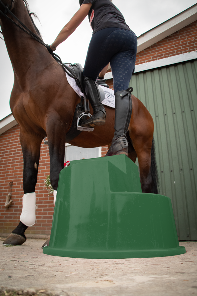 Excellent Horse Opstaphulp 3 Treden Groen