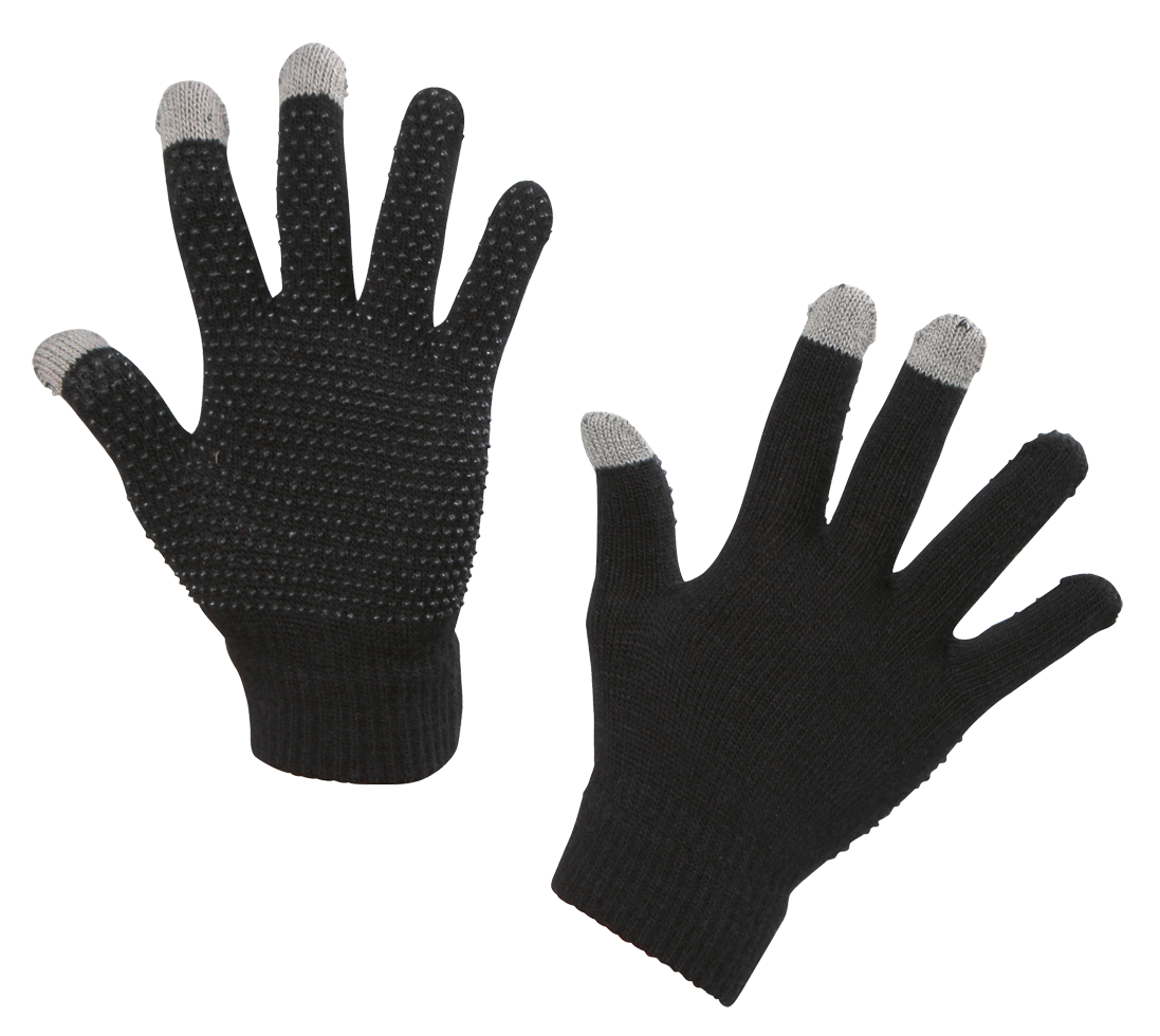 Rijhandschoen Magic Touch zwart 1size4all