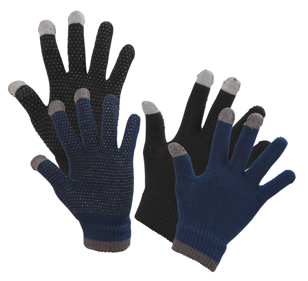 Rijhandschoen Magic Touch zwart 1size4all