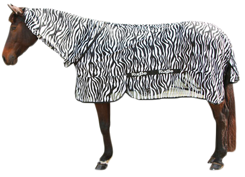 Vliegendeken Zebra incl. nekdeel 215 cm