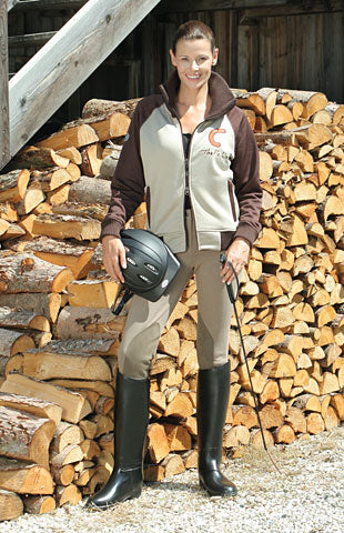 Rijzweep 90cm zwart met paardenhoofdgreep